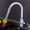 Rubinetti della cucina Rubinetto a LED Rubinetto per lavello in rame Rubinetto per lavabo montato sul piano Sensore di temperatura Miscelatore acqua fredda a colori Maniglia singola