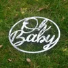 Oh Baby Sign Party Event Deco Dusch Shop Backdrop Po Prop Kön Reveal Welcom Baptism Decor 240127