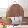 Kitchen Storage Stainless Steel Cutting Board Holder Drying Rack Heavy Duty Pot Lid For Cabinet Countertop Tabletop