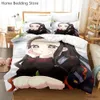 Ensembles de literie 3D Demon Slayer ensembles de literie enfants garçons filles linge de lit reine roi complet double taille unique nouveau Anime Kamado Nezuko ensembles de housse de couette