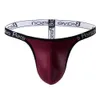 Briefs Panties Cesur Kişi Erkek Ton Seksi İmitasyon Deri iç çamaşırı Bikini G-String Tanga Eşcinsel Tangalar İçin MAN T-BACK YQ240215