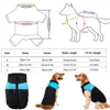 Dog Apparel Vest For Winter Clothes Pet Waterproof Warm Large Cat Puppy Ski Coats Jackets Blue & Red Leash Access Desig