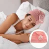 Bérets femmes Pile Cap Patient élastique soie Turban chimiothérapie chapeaux coiffe de tête tissu femme Satin sommeil Bonnet