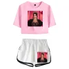 Sommer Damen Sets Kimberly Loaiza Kurzarm Crop Top + Shorts Trainingsanzüge Frauen Trainingsanzüge Zweiteilige Outfits Streetwear