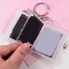 Keychains 2inch Clear Small Po Album Mini Pos Collect Book Creative Card Holder With Keychain Instax Bag Pocard