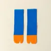 Calzini da uomo unisex in cotone pettinato con punta divisa, semplici e comodi, a due dita, giapponesi, Harajuku, per uomo e donna, Tabi di alta qualità