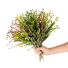 Decorative Flowers Artificial Peas Grass Plants Home Decor Flower Potted Fake Wedding Backdrops Bouquet Arrangement Accessories