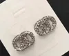 Orecchini con diamanti alla moda, arete, per donna, amanti del matrimonio, regalo di fidanzamento per la sposa con scatola NRJ