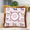 Quatily American Light Luxury Pillow Retro Style Living Room Sofa Waist Pillow Home European Style Bed Head Back Pillows Cushion Cover