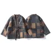 Men's Jackets Winter Retro Ethnic Style Suede Taoist Robe Cotton Jacket For Men And Women Loose CardiganCotton Coat