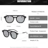 Solglasögon designer dubbel bridge pilot kvinnor för män trendiga klara solglasögon optisk ram vintage punk nyanser