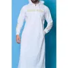 Ethnic Clothing Timur Tengah Pria Muslim Berkerudung Thobe Jubba Kasual Lengan Panjang Turki Arab Saudi Katun Sweatshirt Islam Kaftan Jubah