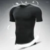 Мужские футболки на заказ, дизайн логотипа, компрессионные футболки для бега, фитнеса, плотная спортивная одежда с коротким рукавом, летняя спортивная футболка для тренажерного зала