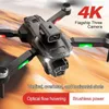 Drones M1S Mini Drone 4K Profesional Üç HD Kamera Engel Kaçınma Hava Fotoğrafçılığı Fırçasız Motor Katlanabilir RC Quadcopter Oyuncakları YQ240217