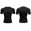 Herr t-skjortor anpassade du äger logotypdesignkomprimering tshirts kör fitness tight sportkläder kort ärm sommar gym sport t-shirt