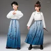 Ethnische Kleidung Kinder Chinesischen Stil Performance Kleidung Sets Teenager Klassischen Tanz Chor Bühne Show Kostüm Jungen Mädchen Hanfu Anzug