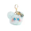 Keychain Cute Cat Pendant Girl Heart Plush Doll Blush Cat Exquisite Doll Schoolbag Hanging Ornament 240124