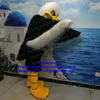 Mascot Costumes Black White Fur Eagle Hawk Tercel Tiercel Falcon Vulture Costume Cartoon Postacie wita obiad marketing Z225b