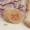 Etiketter Taggar Handgjorda etikett Tag 3x3cm100pcs Kraft Color Lovely Gift Taggar Diy Flower Shape Cookies Bakery Gynnar Decoration Party Suppiles Q240217