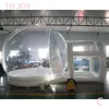 Activités de plein air 4 m dia + 2 m tunnel géant noël gonflable bulle maison boule à neige avec tunnel ballon de noël à vendre