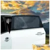 سيارة Sunshade 1 أزواج 90 × 40 سم في ظل الأشعة فوق البنفسجية حماية SN شبكة التهوية الستار الجانبي الخلفي تسليم الدراجات النارية في AU DHU7Q