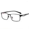 Lunettes de soleil Cadres 66073 Grand cadre en métal plaque d'acier lunettes hommes plein cadre myopie prescription 56-18-138