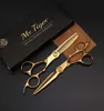6 tum hår sax tunnare saxar Set Professional Golden Extremt Sharp Blade Haircut Salon Scissor Makas Barber Frisör 5760378