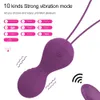 Vagina bolas kegel bola feminino apertar massagem exercício vibratório ovo controle remoto sem fio amor ovos brinquedo sexual para mulher 240202