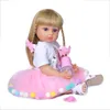 NPK 50cmフルボディソフトシリコーン甘い顔リボーン幼児の女の子人形誕生日クリスマスギフト高品質240122
