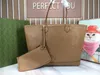 designer luxury 726755 Taupe Leather JUMBO G LARGE TOTE BAG Handbag