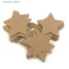 Etiketter Taggar 50st Natural Brown Kraft Paper Taggar för plagg Obs kartong Produkter Pris TAGS Anpassad DIY SCALLOP Etikett Presenttagg TDJ Q240217