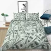 Conjuntos de cama 3d moderno conjunto de cama dólar motivo impresso capa edredão vívido consolador capa 2/3 peças dinheiro matemática padrão engraçado conjunto cama macia