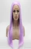 Iwona Hair – perruque synthétique longue et lisse, violet clair, 22403A, nouée à la main, résistante à la chaleur, perruque Lace Front Wig5853710