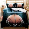 Bedding sets Basketball Duvet Cover Set King Queen Ball Sport Theme Bedding Set 2/3pcs Boys Teens Basketball Fan Room Polyester Quilt Cover