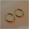 Hoop Huggie 14k Gold Filled Hoops örhängen 20mm 30mm 40mm Circle Jewelry Minimalism Brincos Vintage Pendientes Oorbellen Boho Drop Dhmno