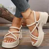 Sandals Women Summer Buckle Strap Solid Color Casual Open Toe Square Size 9 Womens Hiking With Arch Support