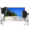 Party Decoration Lightweight Portable Wall Shooting Background Cloth Beach Coconut Tree Theme Pography