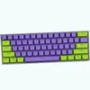 Ansi 61 Key Keyboard Keycaps PBT Material OEM Light Transmission For 60% MX Keyboard Switch RK61ALT61ANNEPoker Keycap 240119