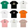 Designer Mens Spray T Shirt Vivienne West Wood T-shirt marka odzieży Mężczyźni Kobiety Letnie tshirty z literami bawełniane koszulki wysokiej jakości topy
