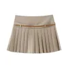 Юбки 2024, женские плиссированные мини-юбки с высокой талией, короткая юбка для женщин, Harajuku, модная уличная одежда Y2k, черный цвет