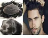 Natural Black Color 1b Lace Wig for Black Men Toupee Mens Lace Stockings Hair Replacement Virgin Brazilian Human Hair Pieces 1048963