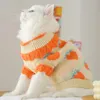 Cat Costumes Clothes Christmas Kitten Anti-hair Pet Puppet Winter Blue Short Autumn And Sweater