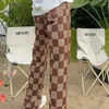Jean femme jambe droite taille haute S pantalon marron pour femme printemps Gyaru Harajuku mode 2024 Style coréen pantalon Hippie