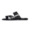 Sandaler Gete Summer Import Crocodile Leather Men Slipper Male Fashion Personality Shoes