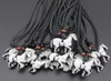 Bijoux à la mode, lot de 12 pièces, Style tribu, Imitation os sculpté du zodiaque, pendentif cheval blanc, collier amulettes goutte MN9077820