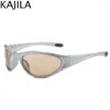Sunglasses Y2K Sports Punk Men Women 2024 Luxury Brand Retro 2000's Sun Glasses For Male Small Steampunk Eyewear Shades UV400