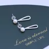 Boucles d'oreilles ED118 Lefei mode luxe 6-7mm fort lustre quelques défauts perle d'eau douce blanc larme goutte boucle d'oreille charmes femmes 925 argent