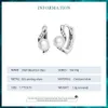 925 Sterling Silver Quality Shell Pearl Ear Buckles Zircon Geometric Earrings For Women Födelsedag Fina smycken BSE710 240119