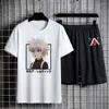 Survêtements pour hommes Anime Hunter X T-shirt Ensemble Shorts décontractés Ensembles Survêtement Hommes Surdimensionné À Manches Courtes Pantalons De Survêtement Vêtements Pour Hommes