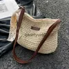 Bolsas de ombro Boemian Straw Beac para mulheres IG Capacidade AndMade Soulder Bolsa Casual Tecido Totes Sopping Clu AndbagH24217